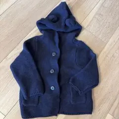baby GAP フード付きカーディガン 6-12ヶ月 ネイビー