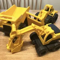 CAT ショベルカー ホイールローダー ダンプトラック 工事車両 重機 砂遊び