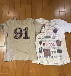 アルマーニエクスチェンジ Tシャツ 3枚セット