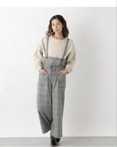 サロペット オーバーオール アレンジチェックサロペットのサムネイル