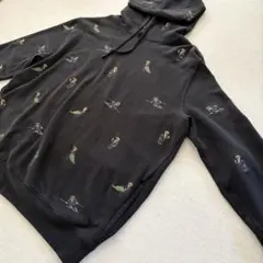 【希少デザイン】ラルフローレン　刺繍ポロベアパーカー 総柄　メンズXLサイズ