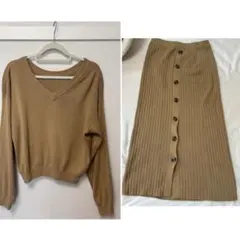 AVAN LILY アーバンリリー　ベージュ セットアップ