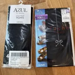 2足　タイツ柄ありのサムネイル