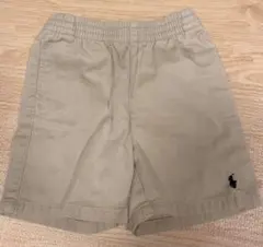 ベージュ ポロパンツ ウエストゴム