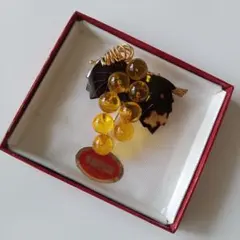 本鼈甲 葡萄 ブローチのサムネイル