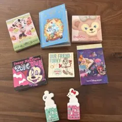 東京ディズニーリゾート メモ帳 6個セット　消しゴム2個おまけ
