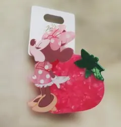 ミニー ヘアクリップ ダイカット GLOSSY FRUITS　ディズニー