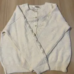 Samansa mos2 アイボリー カーディガン