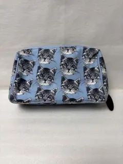 PAUL & JOE 猫柄 ポーチ ブルーのサムネイル