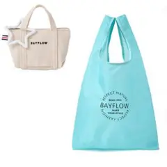 BAYFLOW エコバッグ ミニミニトート 星カラビナ 3点セット アイボリーのサムネイル