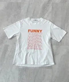 FUNNYロゴプリント半袖Tシャツ