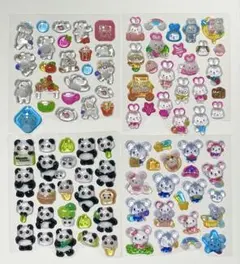 硬い☆ ボンボンドロップシール　うるちゅる　3D　立体　ぷっくり　動物