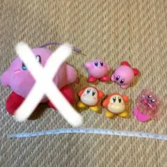 匿名配送　星のカービィ　ミニフィギュア4、クリップ1の合計5個