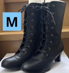 編み上げブーツ　M 黒　ブラック　袴　卒業式