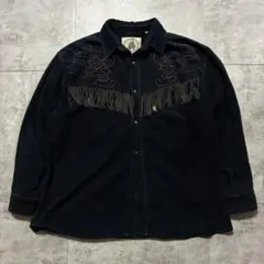 80s Blood Stock Wildwest ウエスタン　コーデュロイシャツ