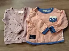 90サイズ　トレーナー　女の子　2枚セット
