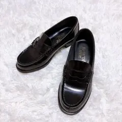 ハルタ コインローファー ブラック　23.5cm 学生 靴 通学 卒業 入学