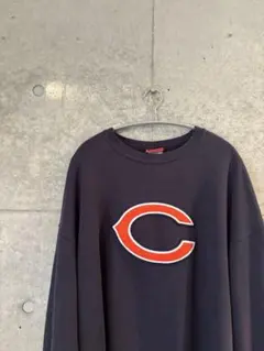 NFL スウェット シカゴ・ベアーズ アメフト ビッグサイズ ネイビー 刺繍