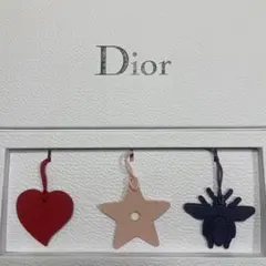 Dior ノベルティーチャーム 3点セット ハート スター ビー
