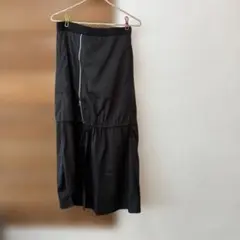 黒いロングスカート ジッパー付きのサムネイル