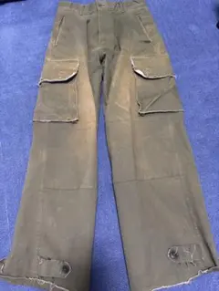 soerte ワイドストレート ミリタリー カーゴパンツ