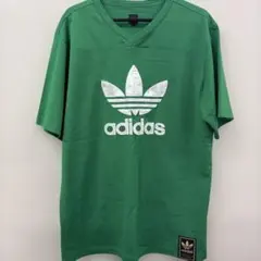 adidas トレフォイルロゴ メッシュTシャツ グリーン