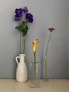 ドイツ アンティーク ビンテージ クリア 大 ❸花瓶 フラワーベース 四角 美品