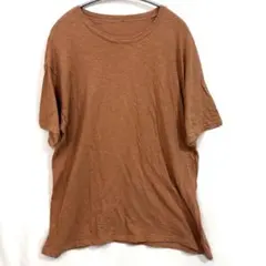 【美品】NANING9 ナンニング 半袖 カットソー Tシャツ ブラウン Fのサムネイル