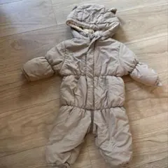 ベージュ フード付きアウター zara