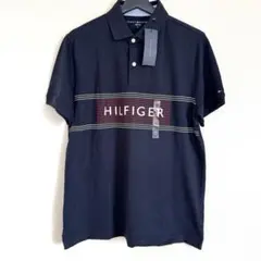トミーヒルフィガー HILFIGER ネイビー ポロシャツ Mサイズ