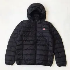 DANTON ブラック フード付き ダウンジャケット M