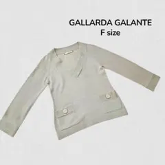 ガリャルダガランテ Fサイズ 長袖ニット Vネック ポケット