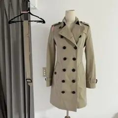 本物　バーバリー　Burberry トレンチコート ベージュ　ハニー　チェルシー