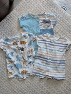 NEXT動物柄ロンパース3点セット