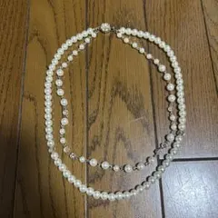 ホワイトパール 2連ネックレス