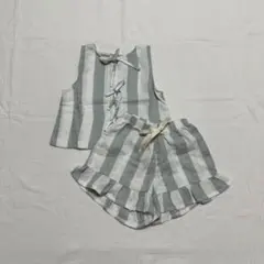 organiczoo ストライプ セットアップ 1-2y