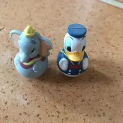 ディズニー　ドナルドダック　ダンボ　おきあがりこぼし　2個