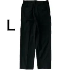 UNIQLO ユニクロ　ブラック タックワイドパンツ L