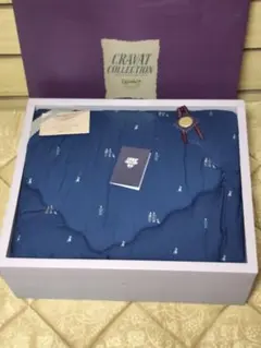 新品 レア物LOFTY羊毛肌掛布団CRAVAT COLLECTION #3801