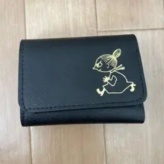 MOOMIN［ムーミン］ 三つ折りコンパクト財布 BLACK