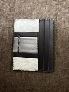 MICHAEL KORS カードケース ホワイト/ブラック