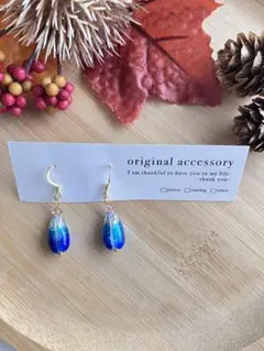 ホタルガラス ピアス