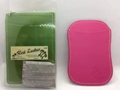 ハワイアン フラパスケース 定期入れ 本革 aloha ホヌ 2枚セット匿名配送