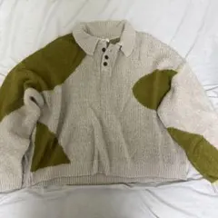 ONCILY M ポロ襟ニットセーター