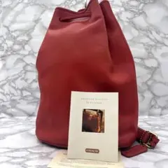 激レア　西口修平モデル　オールドコーチ 　バケツ　ワンショルダー　巾着　本革 洋服大好き様✨ 西口修平着用 オールドコーチ ショルダーバッグ