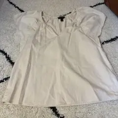 BANANA REPUBLIC ベージュ Vネック 半袖シャツ S