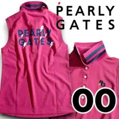 パーリーゲイツ ゴルフ ストレッチ ノースリーブ ポロシャツ ゴルフウェア 00