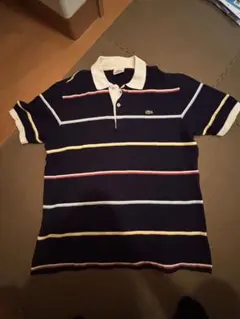 LACOSTE ラコステ ボーダー ポロシャツ ネイビー サイズ5のサムネイル