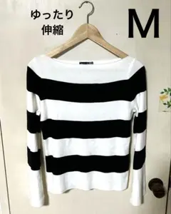 Dazy ストライプ 長袖カットソー　M