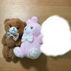ぬいぐるみキーホルダー(くま、うさぎ、)